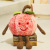 Simulation Watermelon Doll Plush Toys Wholesale Watermelon Ornaments Pillow Claw Machine Doll 8-Inch