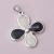 Stainless Steel Cross-Border Four Flower Pendant Necklace Hydraulic Stainless Steel Carved Jewelry Hot Sale New Factory Direct Sales