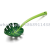 Creative green leaf slotted spoon turtle back leaf spoon scoop spoon spoon slotted spoon gift