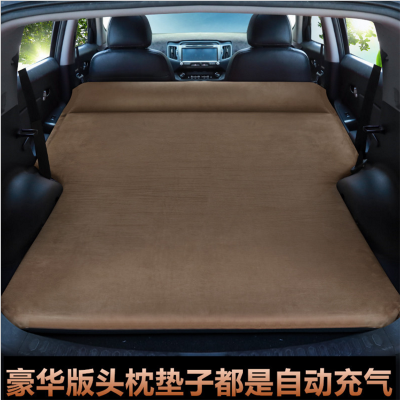 An on-board inflatable bed, deerskin plush Luxury standard, used for domestic, outdoor, automatic inflatable bed