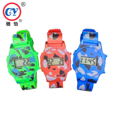Manufacturers direct exquisite camouflage electronic watch graphic electronic watch boys and girls electronic watch