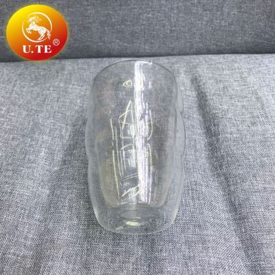 Jinghui manufacturers direct high borosilicate glass double - layer milk cups