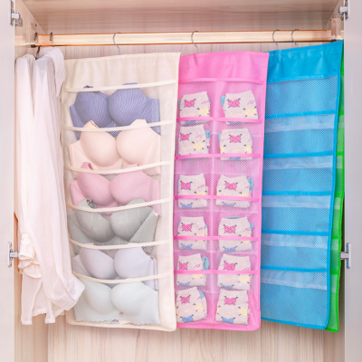 Underwear storage bag New household closet socks and Underwear storage bag wall hanging non-woven storage bag