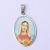 Virgin Mary statue of stainless steel oval female pendant western religious titanium steel accessories manufacturers do not sell directly