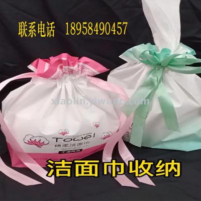Manufacturers selling Su sealing printing clean face towel receive smoke rope bag packaging plastic bags