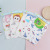 Factory Direct Sales Boys and Girls Baby Children Pure Cotton Sweat Towel Cartoon Pattern Soft Kindergarten Summer Sweat-Absorbing Towel