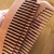 Natural log Common Peach wood comb, fine translated wide teeth wide comb massage comfortable Health easy to carry