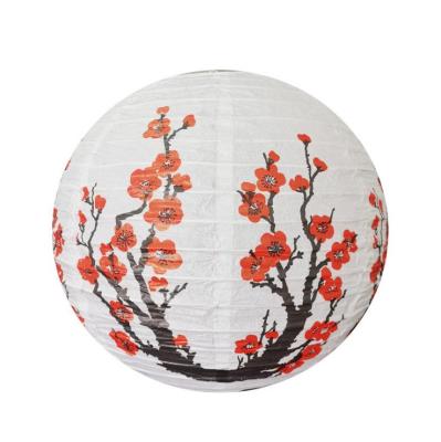 plum paper lantern bamboo orchid cherry blossom white lampshade manufacturer Chinese ancient style  decoration