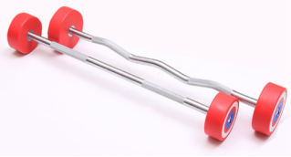 Weightlifting Fitness Dumbbell American Team Pu Straight Bar/Curved Bar Fixed Barbell Exercise Arm Strength