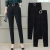 The new spring and autumn haren trousers of high waist elastic suit budget western style trousers of large size women loose fitting