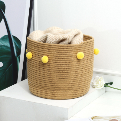 Nordic Storage Home Toys Creative Cotton Rope Storage Baskets Dirty Clothes Storage Basket Children's Storage Cotton Rope Basket