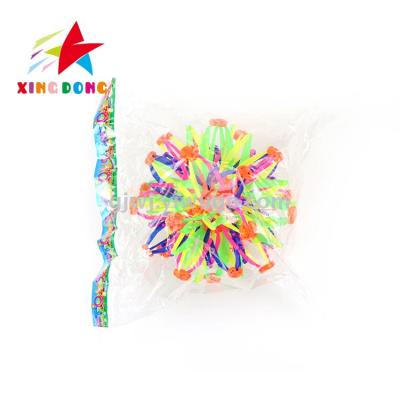 Office Stress Relief Toys Big Bouncy Ball Sensory Toys Rainbow Pom Bouncy Squishy Balls Colorful Fidgets Toys Stringy Pl