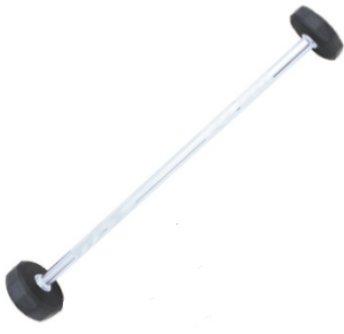 Weightlifting Fitness Dumbbell Twelve-Edge Plastic-Coated Straight Bar/Curved Bar Fixed Barbell Exercise Arm Strength