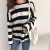 Stripe loose bottom for women's wear long-sleeved Spring and Autumn new tops for Instagram Fashion students Korean versatile tops wholesale