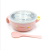 New Children's Tableware Water Injection Thermal Insulation Bowl Baby Food Bowl Stainless Steel Drop-Proof and Hot-Proof Children's Small Bowl with Lid