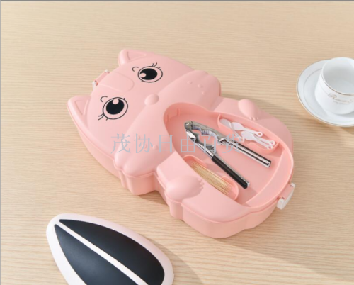 creative cartoon squirrel shape fruit box large capacity lazy snack storage box home divided fruit fruit box