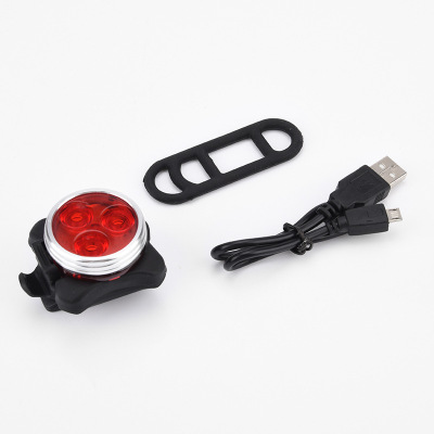 HJ-030 Bicycle Taillight Mountain Outdoor USB Rechargeable Headlight Bright Night Riding Led Warning Light