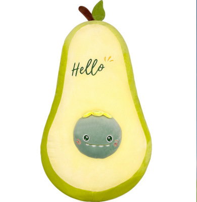 Cute Cartoon Avocado Pillow Doll Plush Toys Sleeping Pillow Bed Cushion for Leaning on Doll Ragdoll Girl