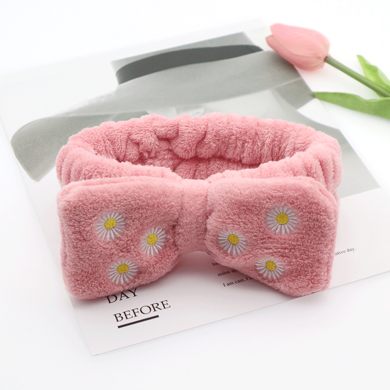 Korean web celebrity hair band face wash with a simple mask mask head band headband cover lovely hair band hair clip headband