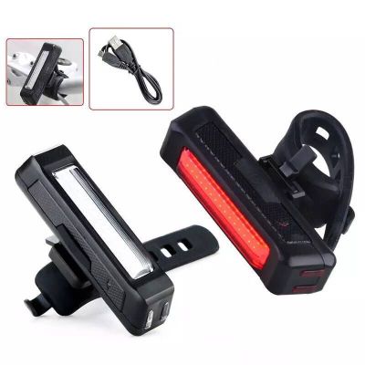 2261 Bicycle Taillight USB Charging Super Bright Taillight Riding Mountain Bike Warning Headlight Flashing Warning Light