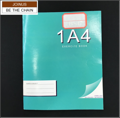 1A4 notebook exercise book European and American student notebook diary 24 leaves 48pages unruled AF-2619