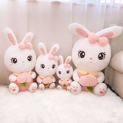 Rabbit Plush Toy Cute Little White Rabbit Doll Girl Ragdoll on Bed Sleeping Pillow Children Large Doll