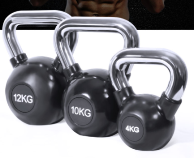 Weight Lifting Fitness Dumbbell Coated Kettlebell Arm Strength Exercise