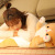 New Long Strip Cat Pillow Cartoon Pig Lazy Sleeping Plush Toys (Unicorn) Doll Teenage Girl's Romance Doll