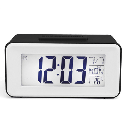 Simple electronic clock new alarm clock children student bedside clock compact fashion plus LOGO3620