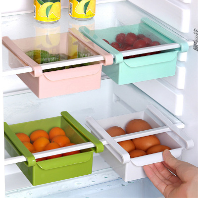 Creative multi-purpose refrigerator storage shelf fresh drawer partition shelf kitchen supplies shelves