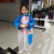 EVA Fresh raincoat for children Bao Bao single long transparent all-in-one raincoat for children outdoor travel waterproof coat