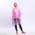 PEVA frosted poncho Adult disposable poncho raincoat transparent outdoor all-in-one raincoat wholesale
