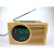 New Bamboo LED Clock FM Radio Electronic Alarm Clock display Foreign Trade cross-border e-Commerce distribution 2602