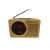 New Bamboo LED Clock FM Radio Electronic Alarm Clock display Foreign Trade cross-border e-Commerce distribution 2602