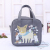 Cute cartoon canvas bag handbag lunch box bag packets for students and office workers