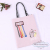 Single shoulder large capacity tote bag canvas bag cartoon ribbon file bag storage bag literary youth