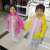 EVA Fresh raincoat for children Bao Bao single long transparent all-in-one raincoat for children outdoor travel waterproof coat