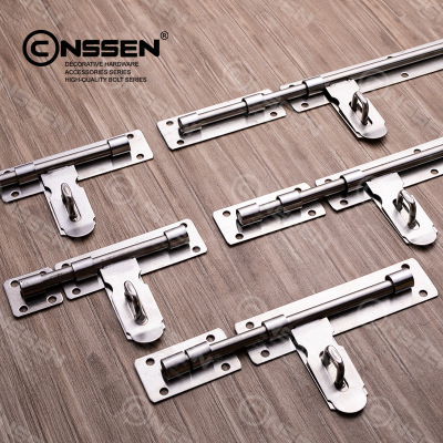 Stainless steel bolt latch feel security fire feel feel large bolt lock manufacturer direct shot extra thick feel bolt