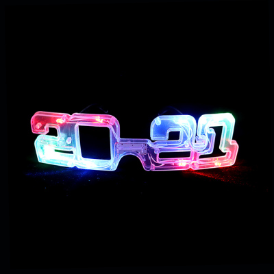 3075 New Digital 2021 LED Bulb Flash Glasses Led Goggles New Year Party Supplies Wholesale