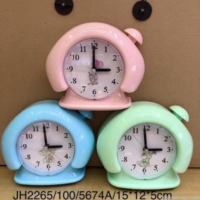 Cartoon Shape Mushroom-Shaped Haircut Alarm Clock Fresh Color Series 10 Yuan Store Supply Gift Fashion Alarm Watch