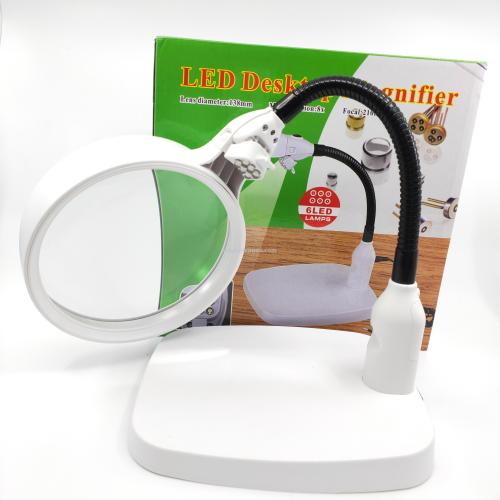 7765 with led plug hose repair reading multifunction two-in-one working desk lamp desktop magnifying glass exchange