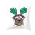 Cartoon Christmas Dog Car Design PillowCase Holiday Home decoration Office Car cushion Headrest Cover