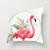 Flamingo short plush pillowcase as sofa office chair back car as