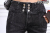The new Korean version of high-waisted double-breasted Jeans for women 2020 is loose and slim with bright lines and dark small-legged pants