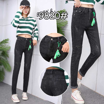 Jeans for Women 2020 Autumn New Stretch Slimming Trousers for Women Black Trouser