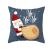 Santa Claus Moose Pillowcase Holiday Home decoration Office Sofa Cushion Cover Wholesale
