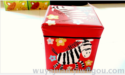  supplies cartoon version waterproof folding storage stool indoor clothing toy packing box manufacturers wholesale