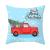 Cartoon Christmas Dog Car Design PillowCase Holiday Home decoration Office Car cushion Headrest Cover