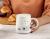 Small animal ceramic glaze mug with cover scoop water mug cute coffee mug...