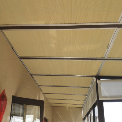 Custom full shading organ honeycomb ceiling hand-operated sunshade roof Sunshade Skylight Sunshade